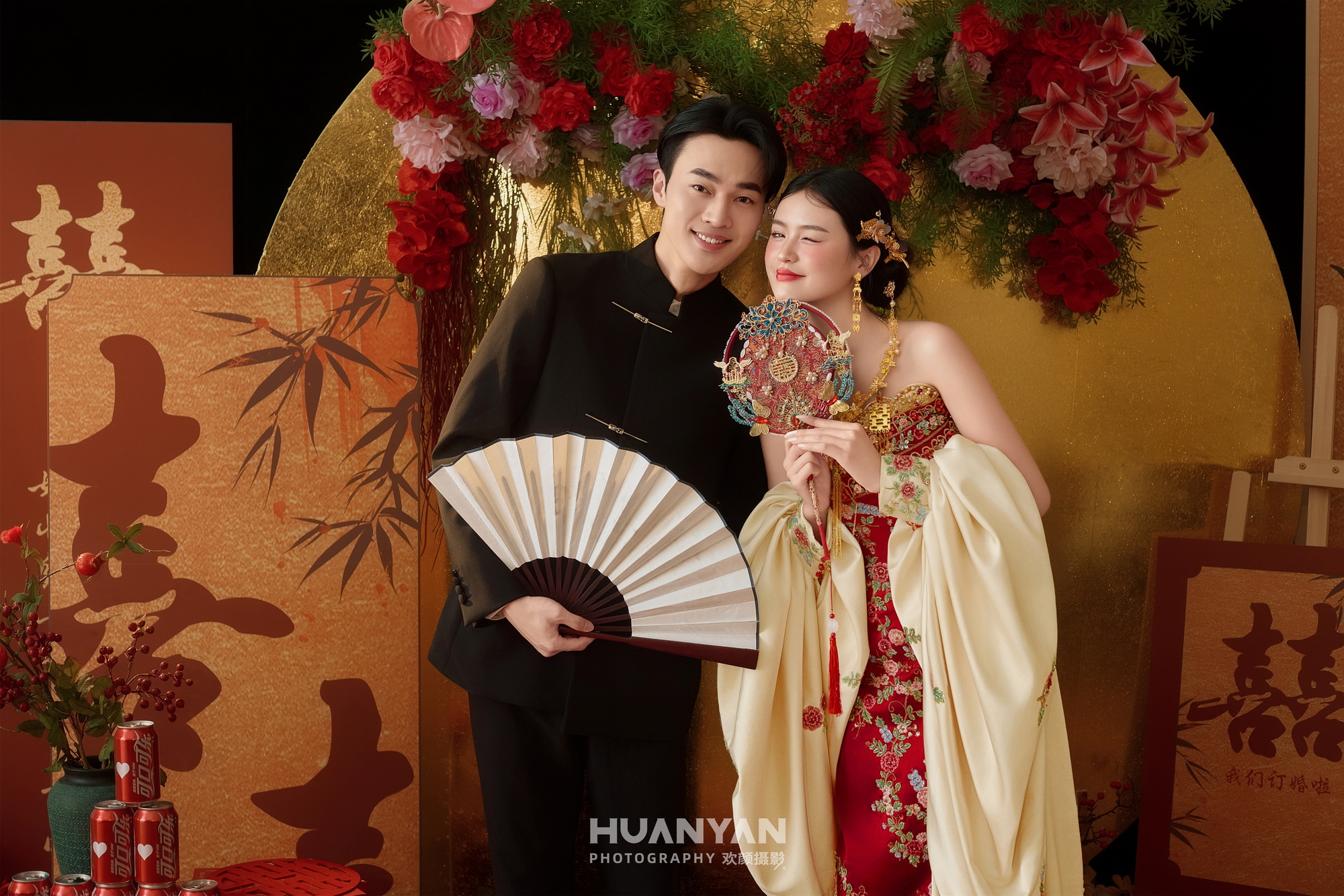 锦书缘客片第7张｜喜嫁风婚纱照，摄于室内