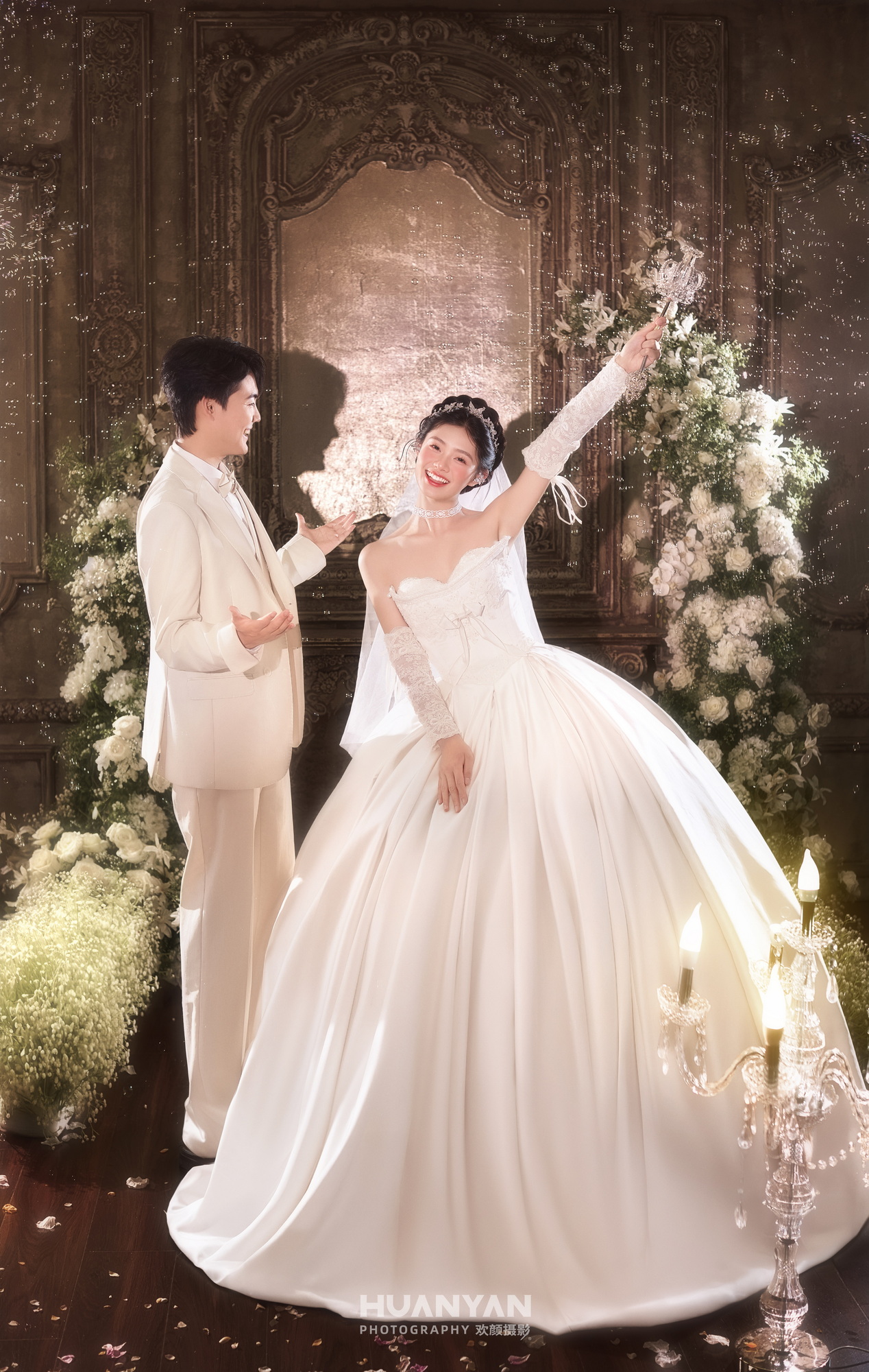 雪光：高级感风婚纱照雪景实拍