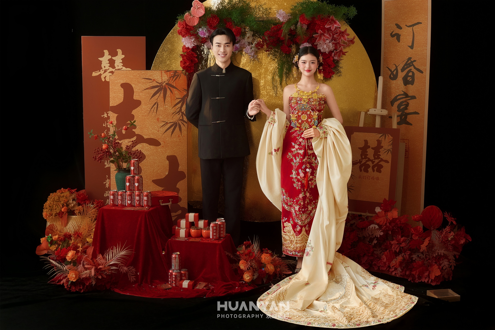 室内喜嫁风婚纱照实拍（锦书缘系列）
