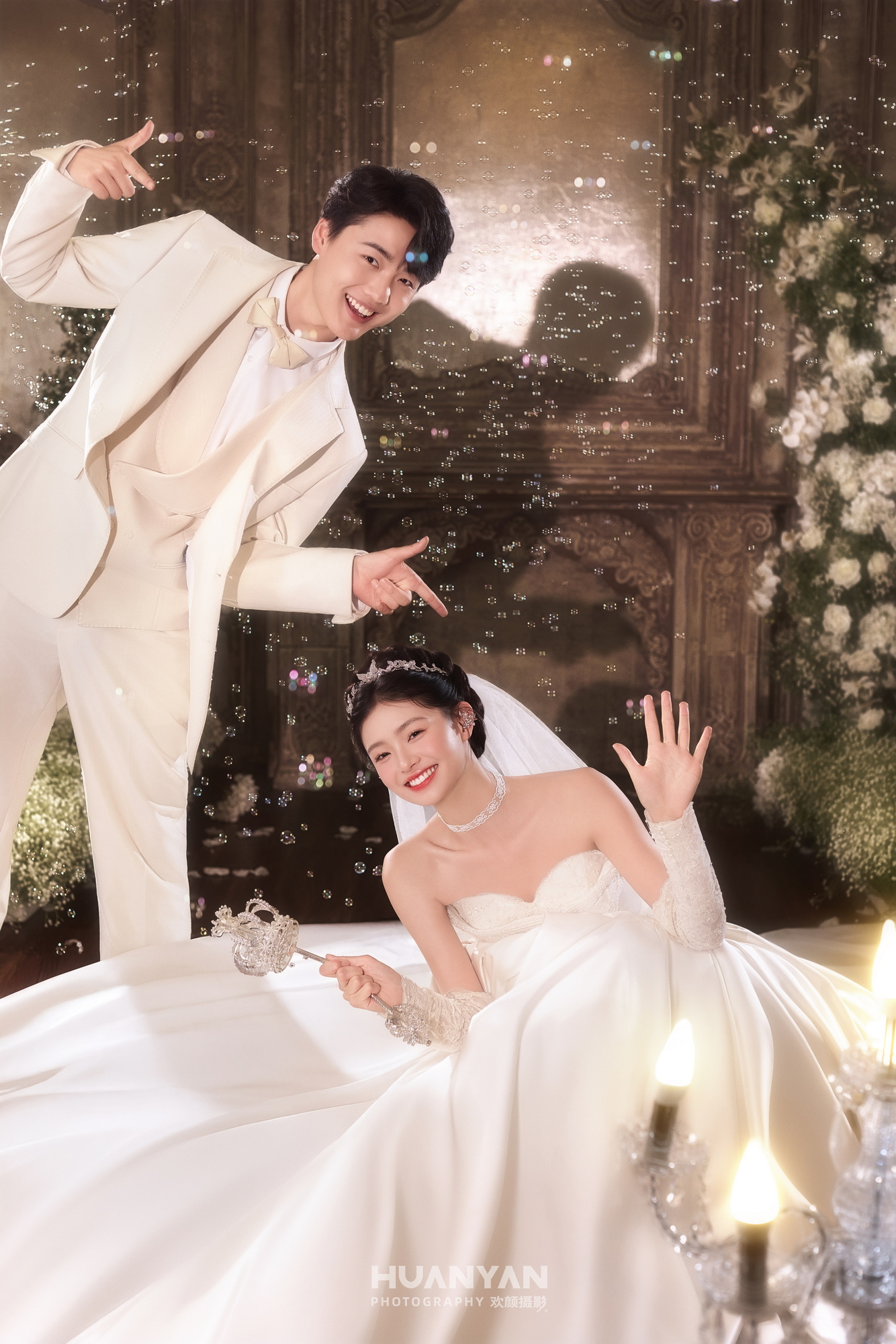教堂婚纱照实拍