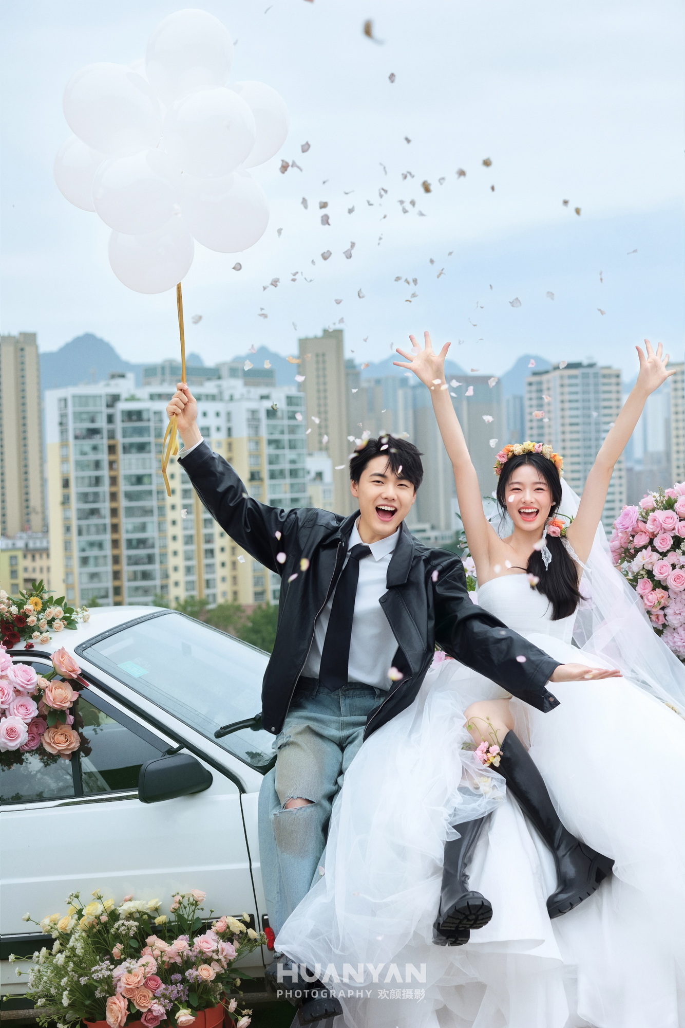 室内简约风婚纱照实拍（柔语系列）