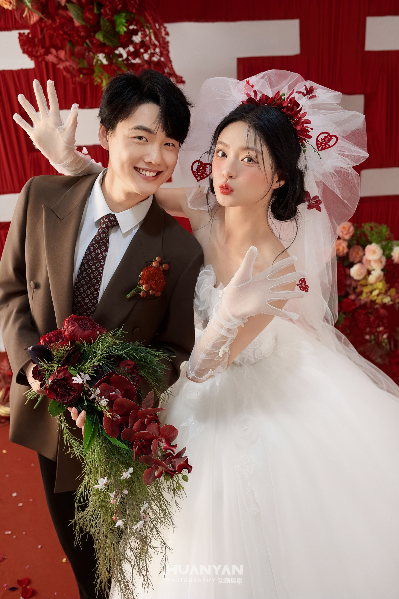 室内极简风婚纱照实拍（白约系列）