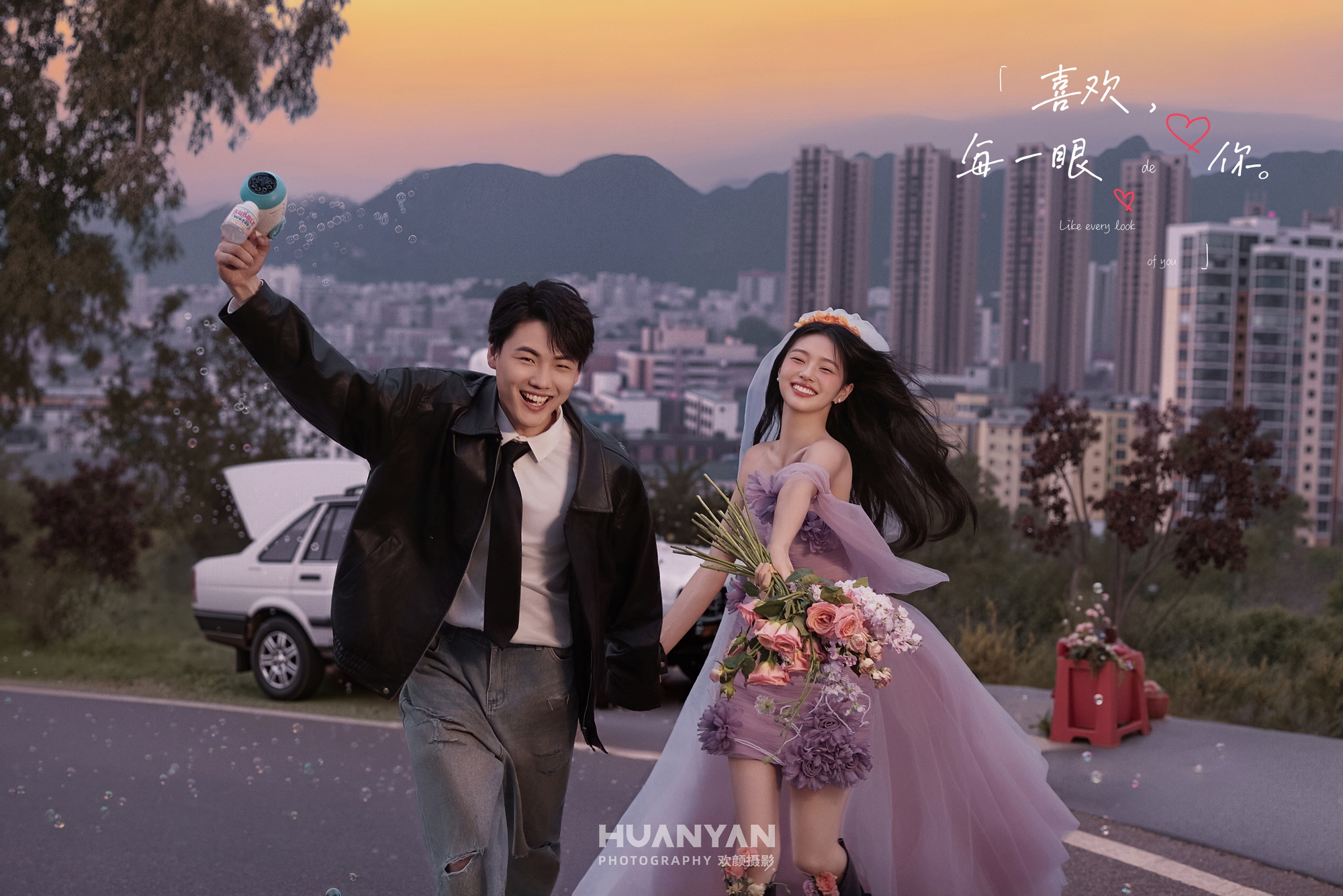 室内简约风婚纱照实拍（绾约系列）