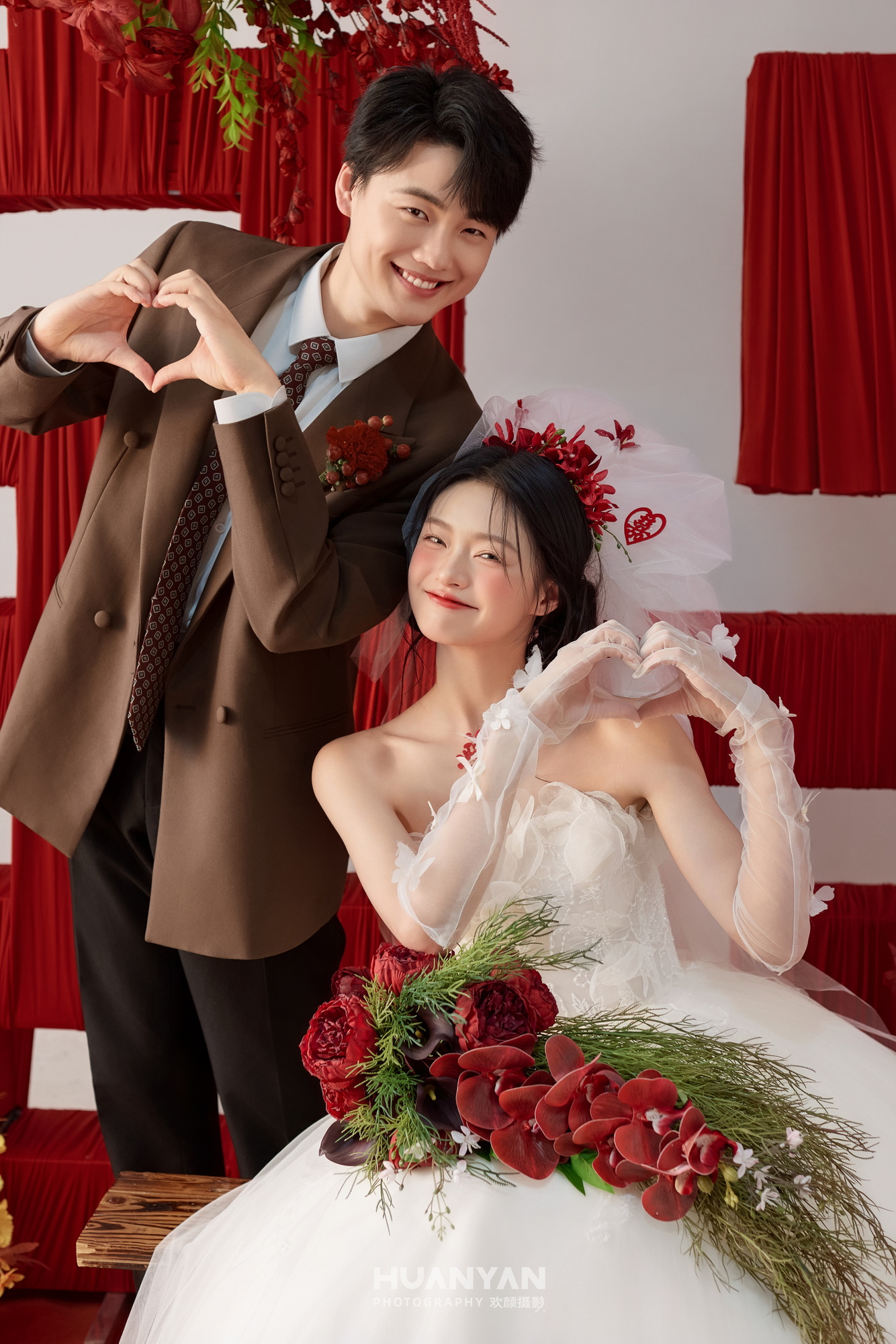 夕阳婚纱照实拍
